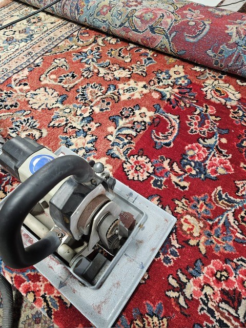 Persian Rug Shearing Customer in Knapps Corner