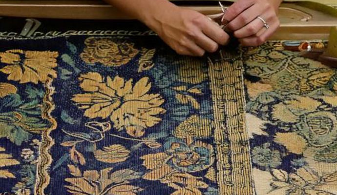 Professional tapestry repairing