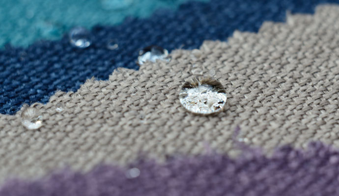 a water repellent rug